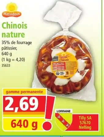 Norma Chinois nature offre