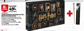 Auchan Harry potter coffret intégrale dvd harry potter + baguette de collection offre