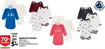 Auchan Petit bateau bodies offre