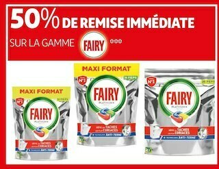 Auchan Fairy bon plan sur la gamme fairy offre