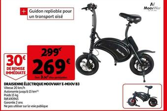 Auchan Draisienne électrique moovway e-moov b3 offre