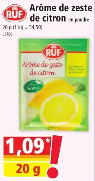Norma Arôme de zeste de citron offre