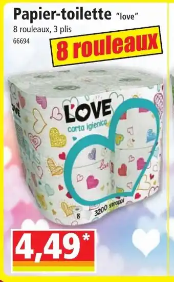 Norma Papier-toilette "love" offre