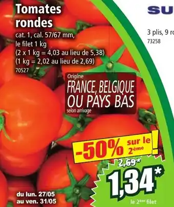 Norma Tomates rondes offre