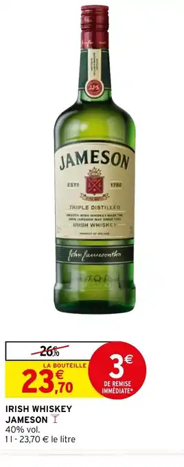 Intermarché Hyper IRISH WHISKEY JAMESON offre