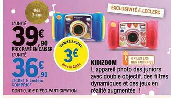 E.Leclerc Kidizoom offre