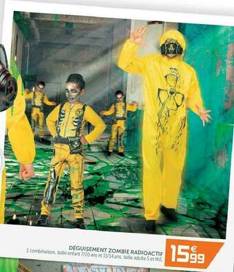 Gifi Déguisement Zombie Radioactif offre