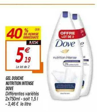 Gel Douche Nutrition Intense Dove