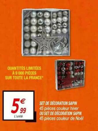 Netto Set De Décoration Sapin Ou Set De Décoration Sapin offre
