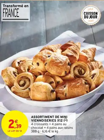 Intermarché Express ASSORTIMENT DE MINI VIENNOISERIES X12 offre