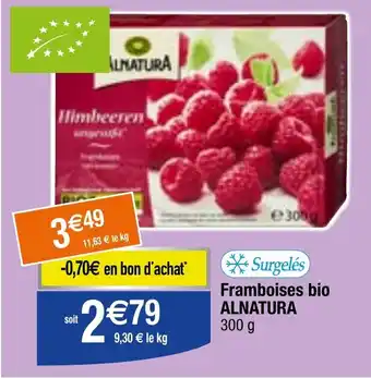 Migros Framboises bio ALNATURA offre