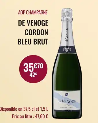 Nicolas CHAMPAGNE DE VENOGE CORDON BLEU AOP CHAMPAGNE BRUT offre