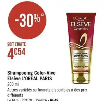 Shampooing color-vive elsève L'OREAL PARIS