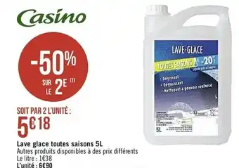 Lave glace toutes saisons 5L