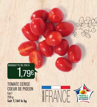 Tomate cerise coeur de pigeon