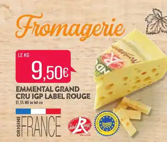 Match Emmental grand cru IGP label rouge offre