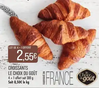 Match Croissants le choix du goût offre