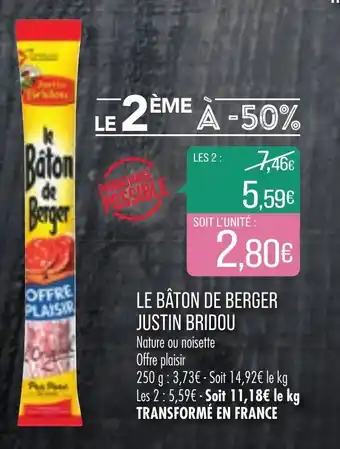 Match Le bâton de berger justin bridou offre