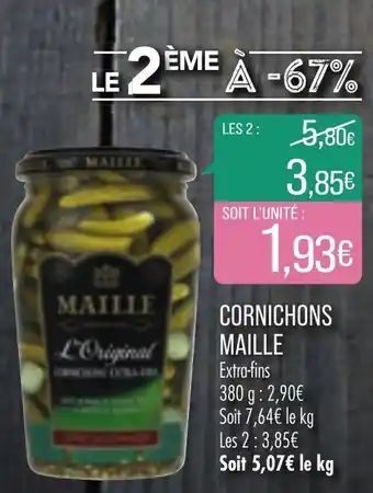 Match Cornichons maille offre
