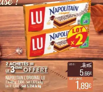 Match Napolitain l'original lu offre