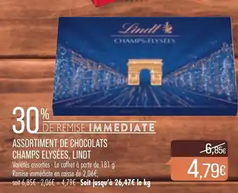 Assortiment de chocolats champs elysées, lindt