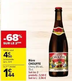 Carrefour Drive Chouffe - bière offre