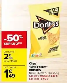Carrefour Drive Doritos - chips maxi format offre