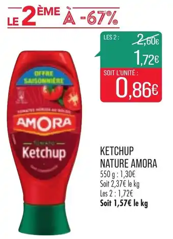 Match Ketchup nature amora offre
