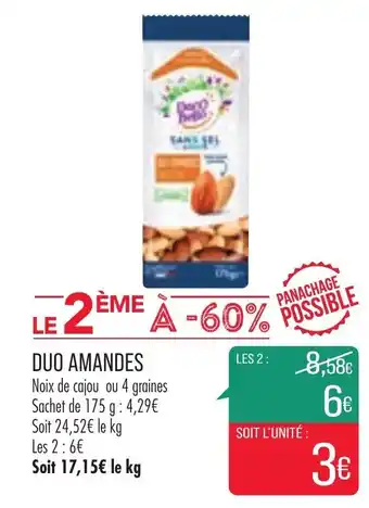 Match Duo amandes offre