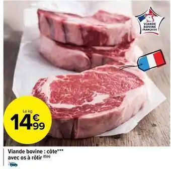 Carrefour Market Viande bovine: côte offre