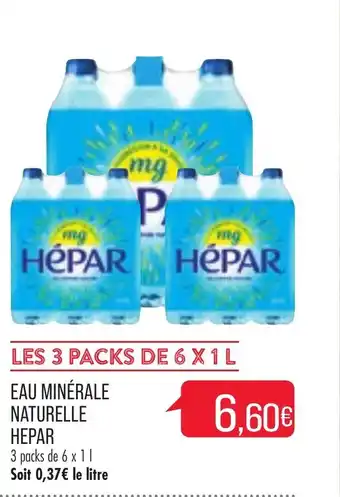 Match Eau minérale naturelle hepar offre