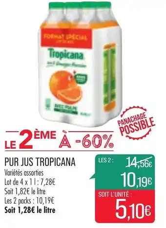 Match Pur jus tropicana offre
