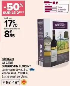 Carrefour Bordeaux - la cave d'augustin florent offre