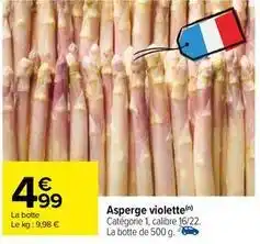 Carrefour Asperge violette offre