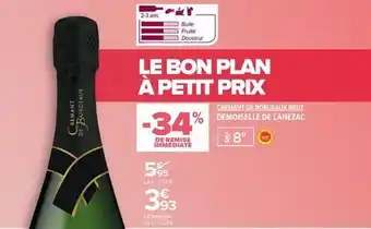 Carrefour Demoiselle de lanezac - crémant de bordeaux brut offre