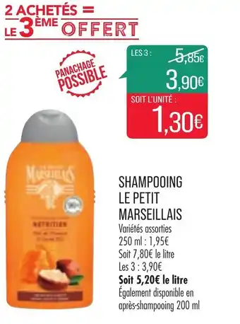 Match Shampooing le petit marseillais offre