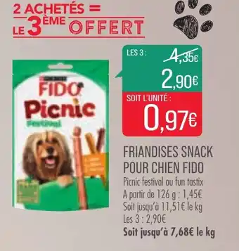 Match Friandises snack pour chien fido offre