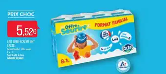 Match Lait demi-écrémé UHT lactel offre