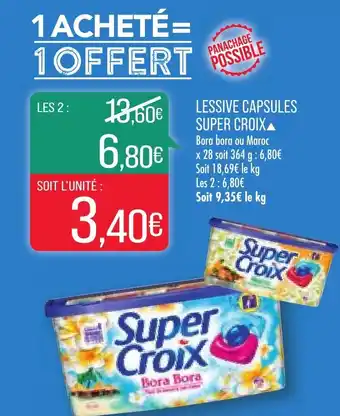 Match Lessive capsules super croix offre