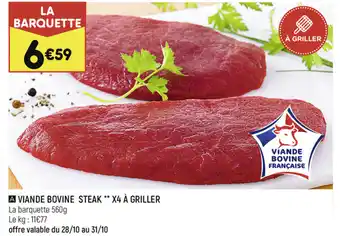 Leader Price Viande bovine steak offre