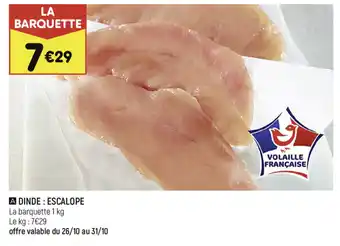 Leader Price Dinde : escalope offre