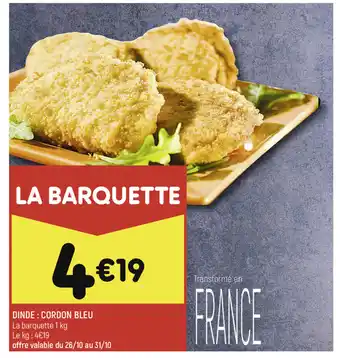 Leader Price Dinde : cordon bleu offre