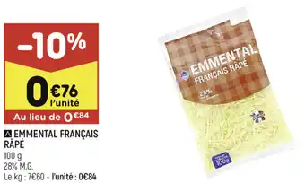 Emmental français râpé
