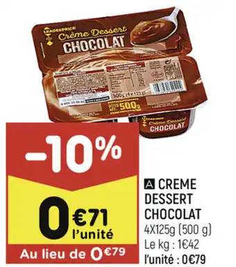 Creme dessert chocolat