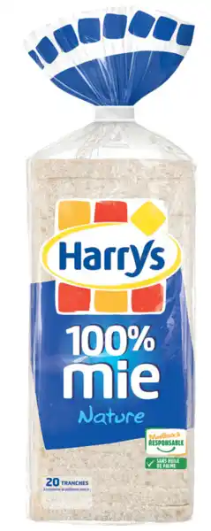 Carrefour Market HARRYS 100% pain de mie en tranches offre