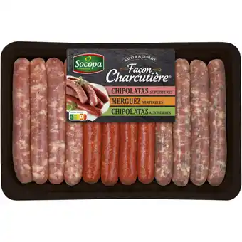 Carrefour Market Assortiment de 12 saucisses façon charcutière SOCOPA offre