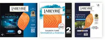 Carrefour Market LABEYRIE SUR TOUS LES SAUMONS ET TRUITES FUMÉS offre