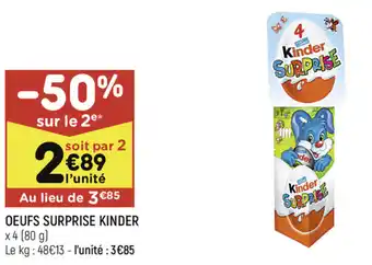 Leader Price Oeufs surprise kinder offre