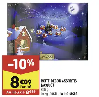 Boite decor assortis jacquot