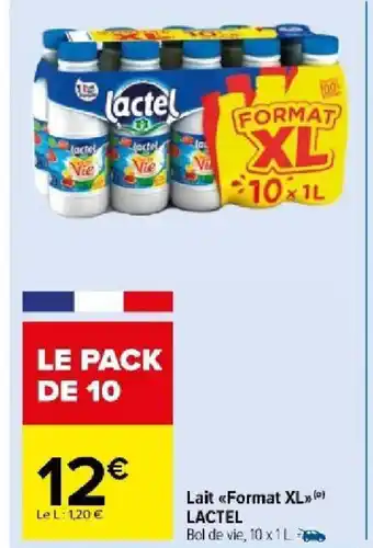 Carrefour Market Lait <<Format XL() offre